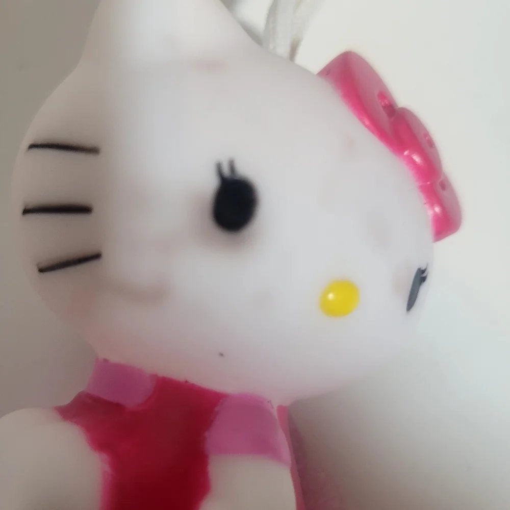 HELLO KITTY Bath Scrubby. Pink/White 5